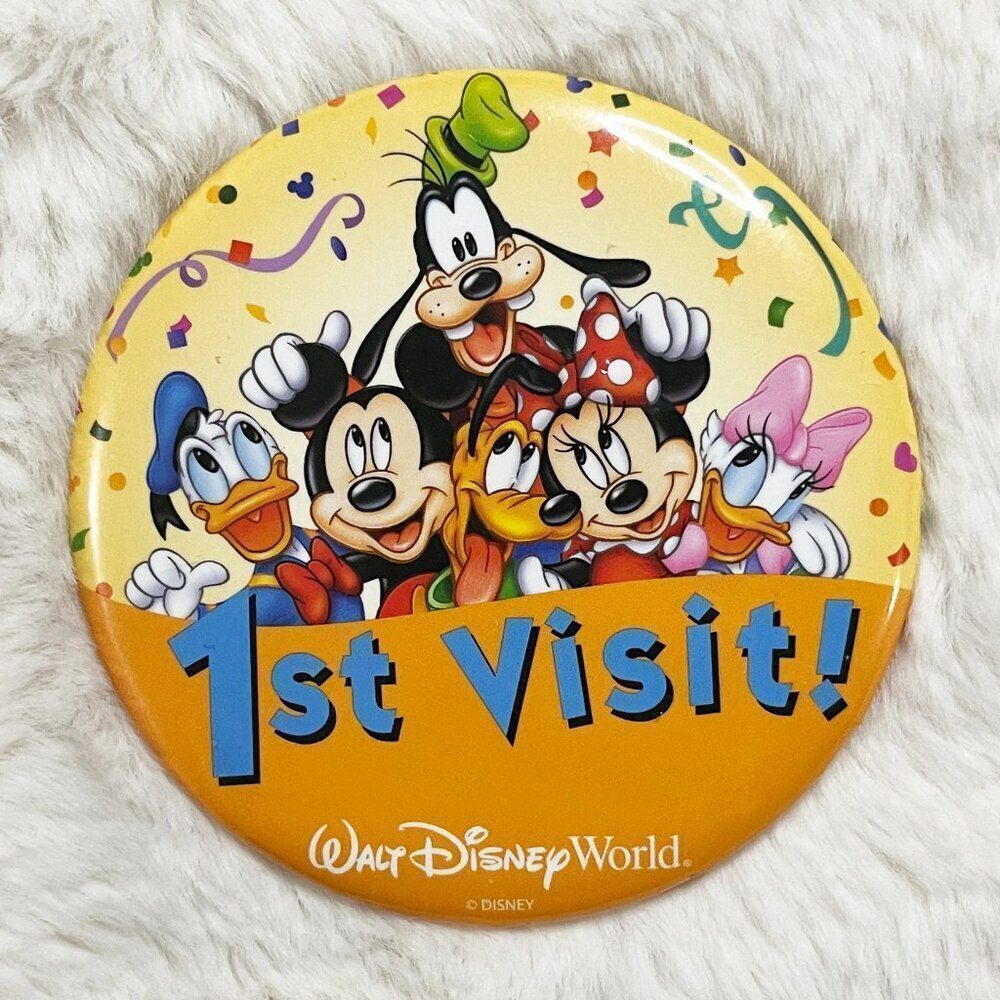 🔮 5/$25 Disney‎ World 1st Visit Mickey And Friends Pin